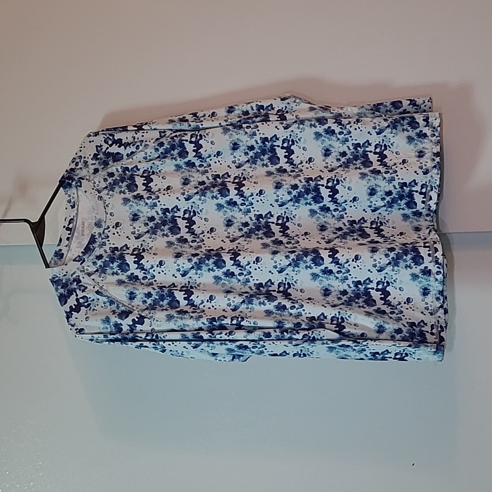 TSLA Men's Blue & White shirt size Medium